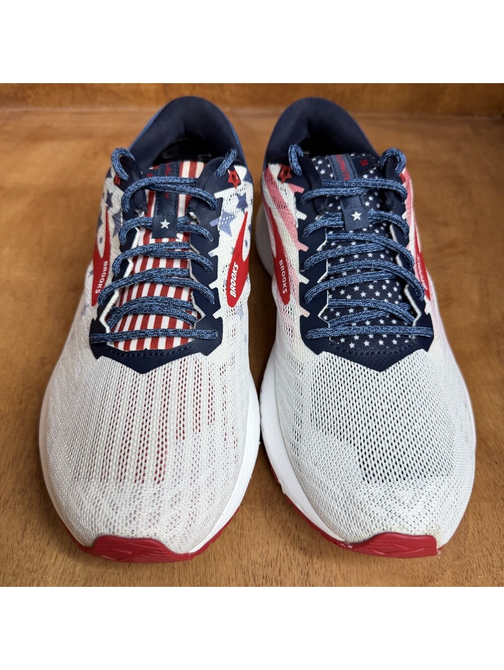 Brooks Launch 6 Running Shoes Womens 10 Patriotic USA Stars Stripes 1202851B166 - Picture 2 of 15